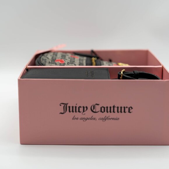 NWT Juicy Couture Gothic Heart Print Mini Backpack & Travel Set - Picture 2 of 4